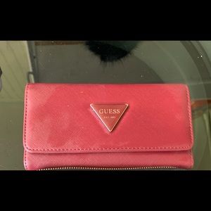 Red Guess wallet